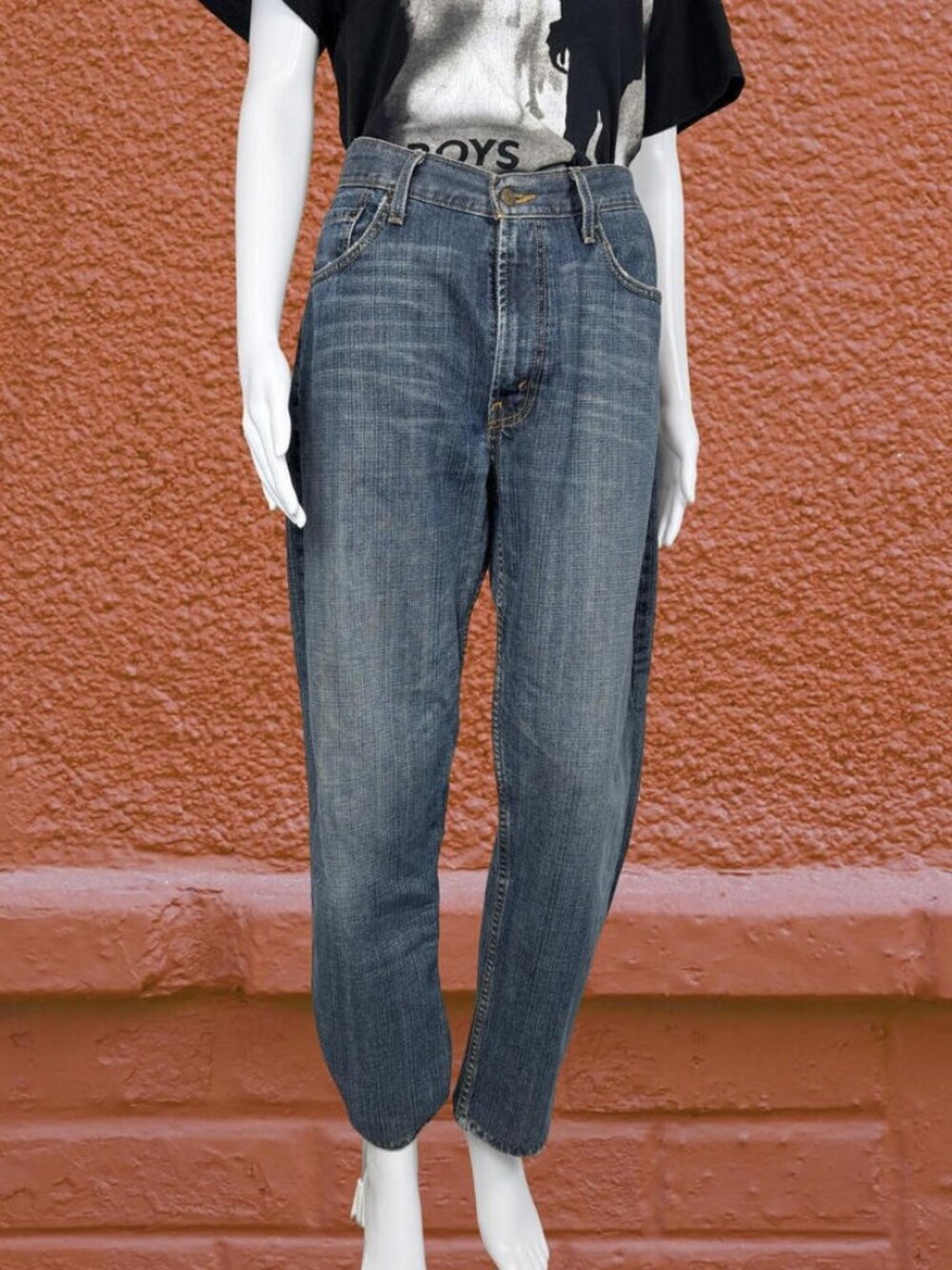Blue‎ Levis Jeans Straight Leg Denim Mid Wash Classic 5 Pocket Pants 34"